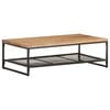 vidaXL Coffee Table Natural Solid Acacia wood Medium Storage