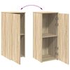 vidaXL Storage Cabinet Sonoma oak Engineered wood Compact