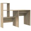 vidaXL Desk Sonoma Oak 51.77 x 19.69 x 41.93 in Engineered Wood