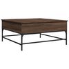 vidaXL Coffee Table Brown Oak Engineered Wood, Metal Medium