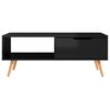 vidaXL Coffee Table High gloss black Engineered wood, MDF Medium