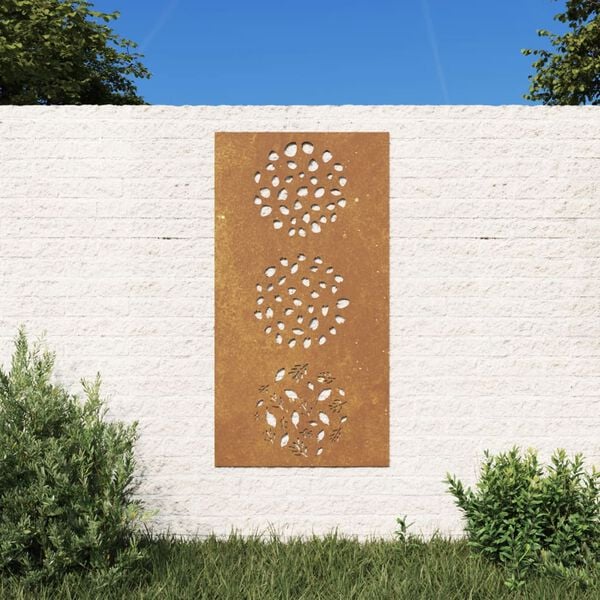 vidaXL Garden Wall Decoration Regular metal color (will rust) Corten steel