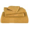 vidaXL Shower Towel Set of 10 Gold 100% Cotton 27.6 x 55.1 in