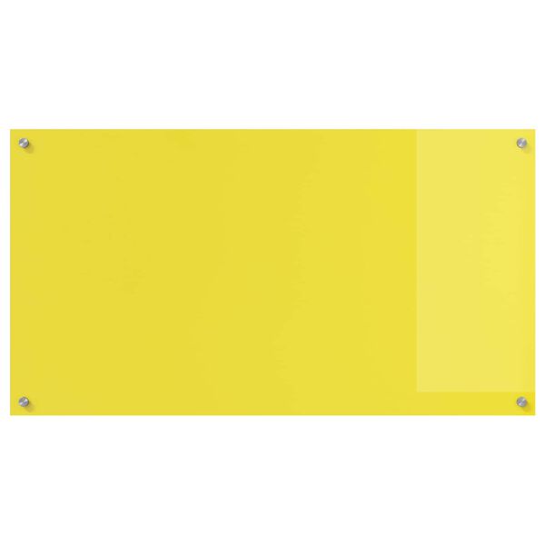 vidaXL Kitchen Backsplash Yellow 43.31 x 23.62 x 0.24 in