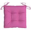 vidaXL Chair Cushion Set of 6 Pink Polyester 15.7x15.7 in