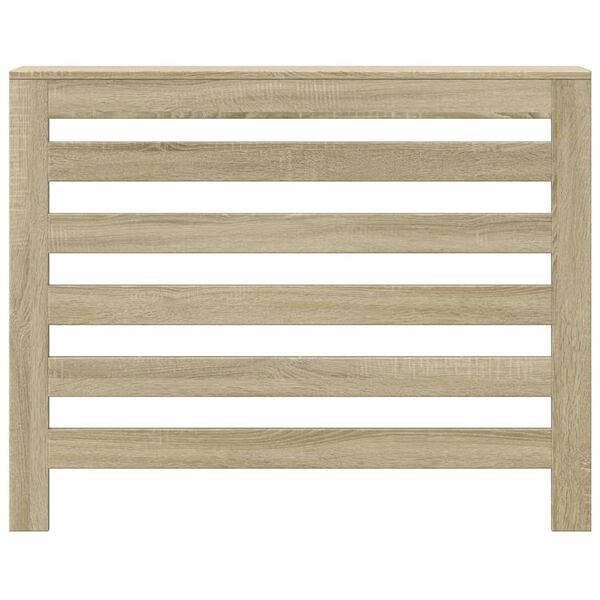 vidaXL Radiator Cover Sonoma Oak 40.9x7.9x32.3" Engineered Wood