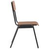 vidaXL Dining Chair Set of 4 Brown and black