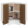 vidaXL Kitchen Cabinet Brown Oak Engineered Wood Standard