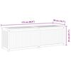 vidaXL Garden Box Natural Teak Solid Teak Wood 68.9 in x 19.7 in x 21.7 in
