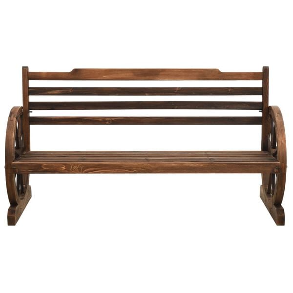 vidaXL Wooden Bench Brown Solid firwood Large Durable Garden Bench