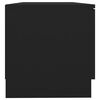 vidaXL TV Cabinet Black Engineered Wood Compact Rectangular Modern