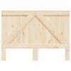 vidaXL Headboard Natural Wood Solid pine wood Double Durable