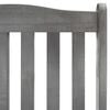 vidaXL Wooden Rocking Chair Grey with cream cushion