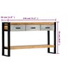 vidaXL Console Table Brown, Grey and Black