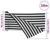 vidaXL Privacy Net Anthracite and White 5.9x32.8' HDPE 1.64 oz/ft&sup2;