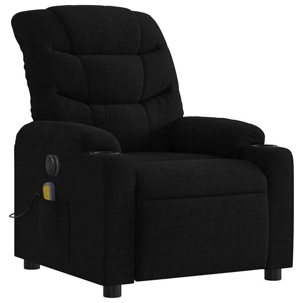 vidaXL Electric Massage Recliner Chair Black