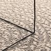 vidaXL Rug Cream Polypropylene 94.5 x 94.5 in UV-resistant materials
