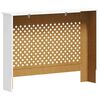 vidaXL Radiator Covers 2 pcs White 44.1"x7.5"x32.1" MDF
