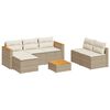 vidaXL Garden Sofa Set Beige and Brown