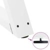 vidaXL Coffee Table Leg White Powder-coated steel Adjustable height