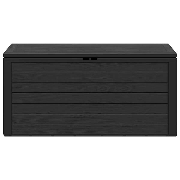 vidaXL Storage Box Anthracite Polypropylene 45.7 x 17.3 x 21.7 in