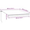 vidaXL Retractable Awning Anthracite and white