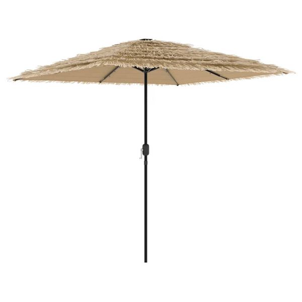 vidaXL Garden Parasol Brown Polyester, Powder-Coated Steel 97.6 in