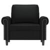 vidaXL Sofa Chair Black 75% PVC, 20% polyester, 5% cotton Single Durable