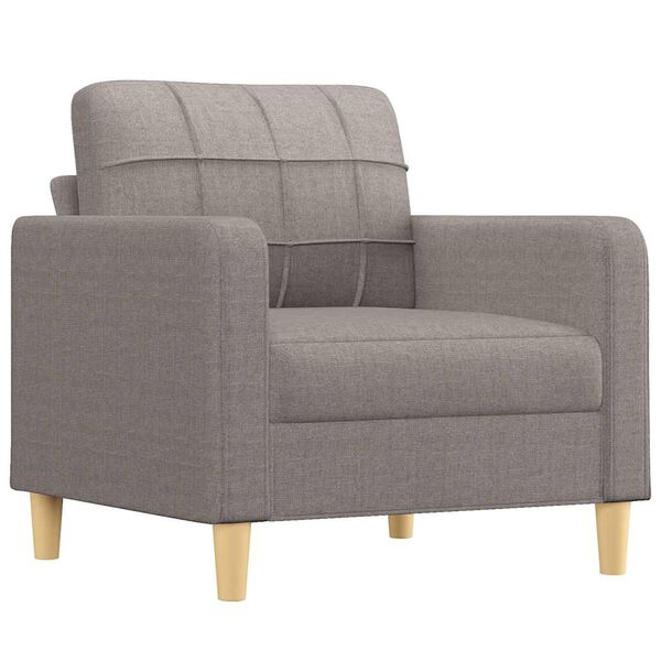 vidaXL Sofa Chair Taupe Fabric (100% polyester), metal, textilene, foam