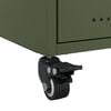 vidaXL Bedside Cabinet Olive Green Cold-rolled Steel Medium