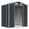 vidaXL Garden Shed Anthracite Galvanized Steel 75.2 x 51.2 x 78.0 in