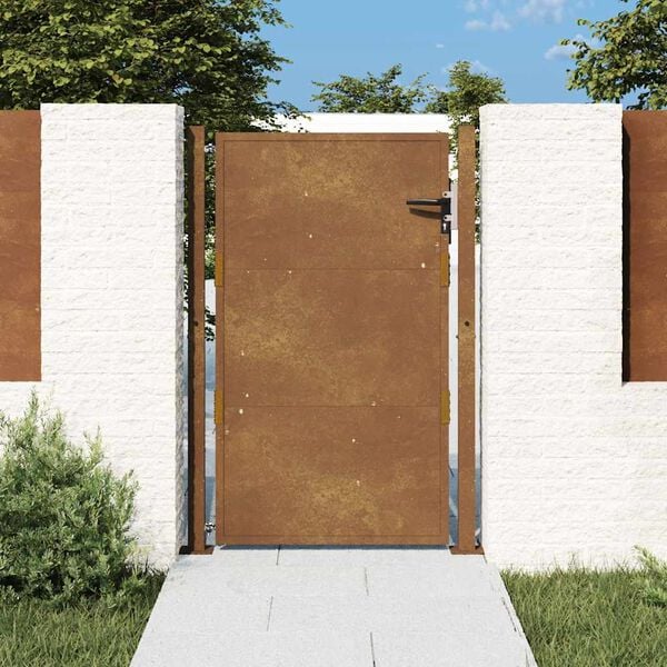 vidaXL Garden Gate 39.4x49.2" Corten Steel