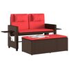 vidaXL Garden Bench Brown and Red