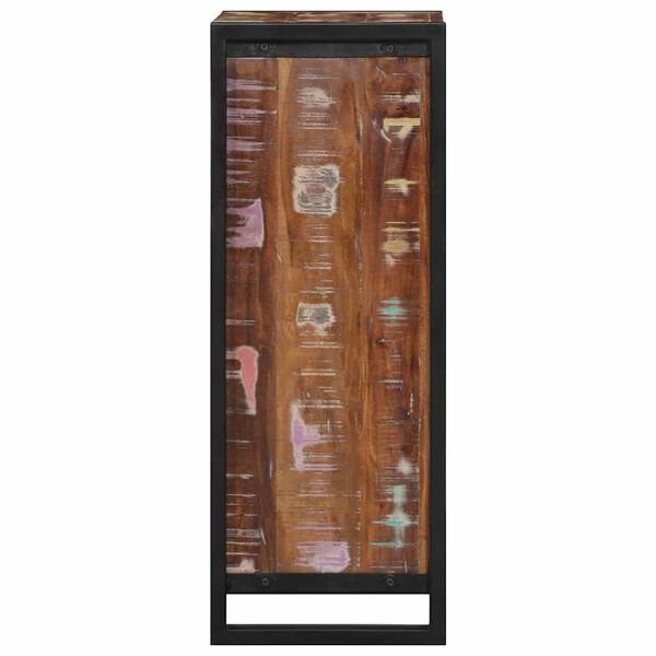 vidaXL Bedside Cabinet Multicolour Solid reclaimed wood and iron Medium