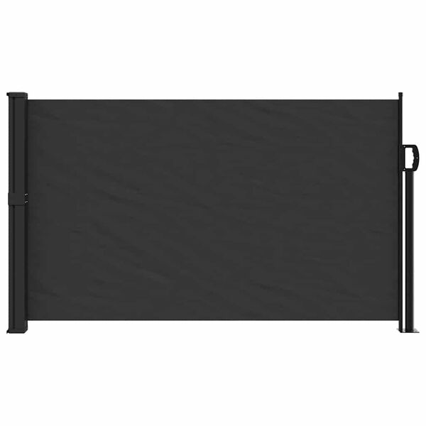 vidaXL Retractable Side Awning Black