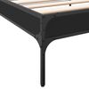 vidaXL Bed Frame Black Engineered wood, Metal, Plywood Twin Durable