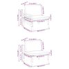 vidaXL Garden Sofa Set Anthracite Steel