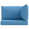 vidaXL Pallet Cushion Melange Blue Fabric (100% polyester) Pallet Cushion