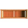 vidaXL Garden Planter Wax brown Solid pine wood 35.4 x 12.2 x 12.2 in