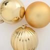 vidaXL Christmas Bauble Set XXL 3 pcs Gold Plastic