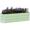 vidaXL Planter Green 62.99 x 15.75 x 17.72 in Steel