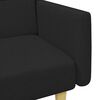 vidaXL Sofa Bed Black Fabric (100% polyester), wood, plastic Standard