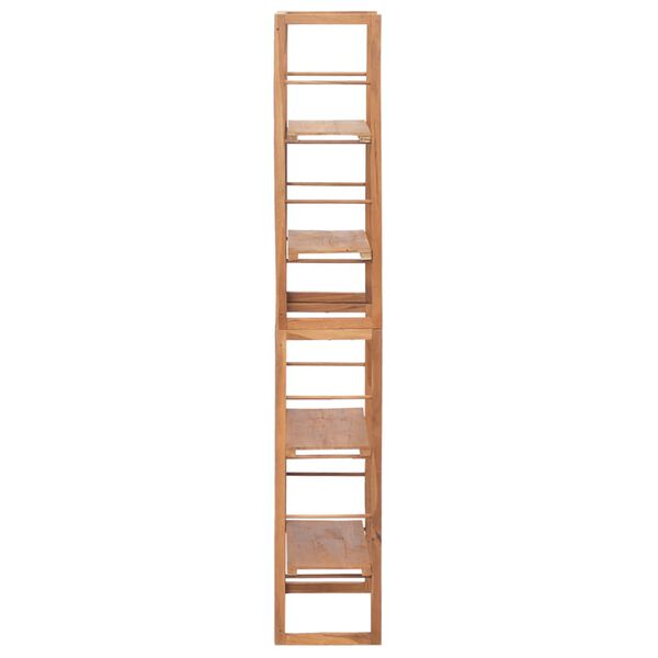 vidaXL Shelving Unit Natural teak Solid teak wood Medium