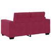 vidaXL Sofa Wine Red 62.99 x 30.31 x 32.28 in Fabric