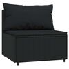 vidaXL Patio Lounge Set Black