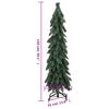 vidaXL Fake Christmas Tree Green PVC Medium Decorative Features
