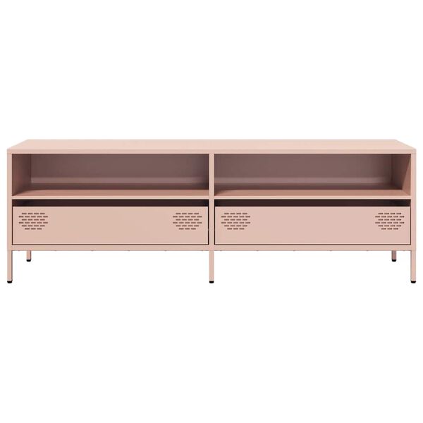 vidaXL TV Cabinet Pink Cold-rolled steel Large TV Cabinet Rectangular