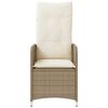 vidaXL Reclining Garden Chair Set of 2 Beige