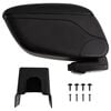 vidaXL Car Armrest Black 5.1"x12.2"x(12.2"-17.3") ABS