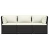 vidaXL Sofa Set Brown and white